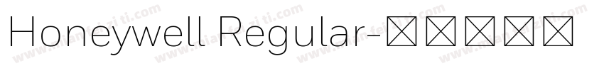 Honeywell Regular字体转换